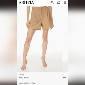 Babaton light aqua high waist shorts